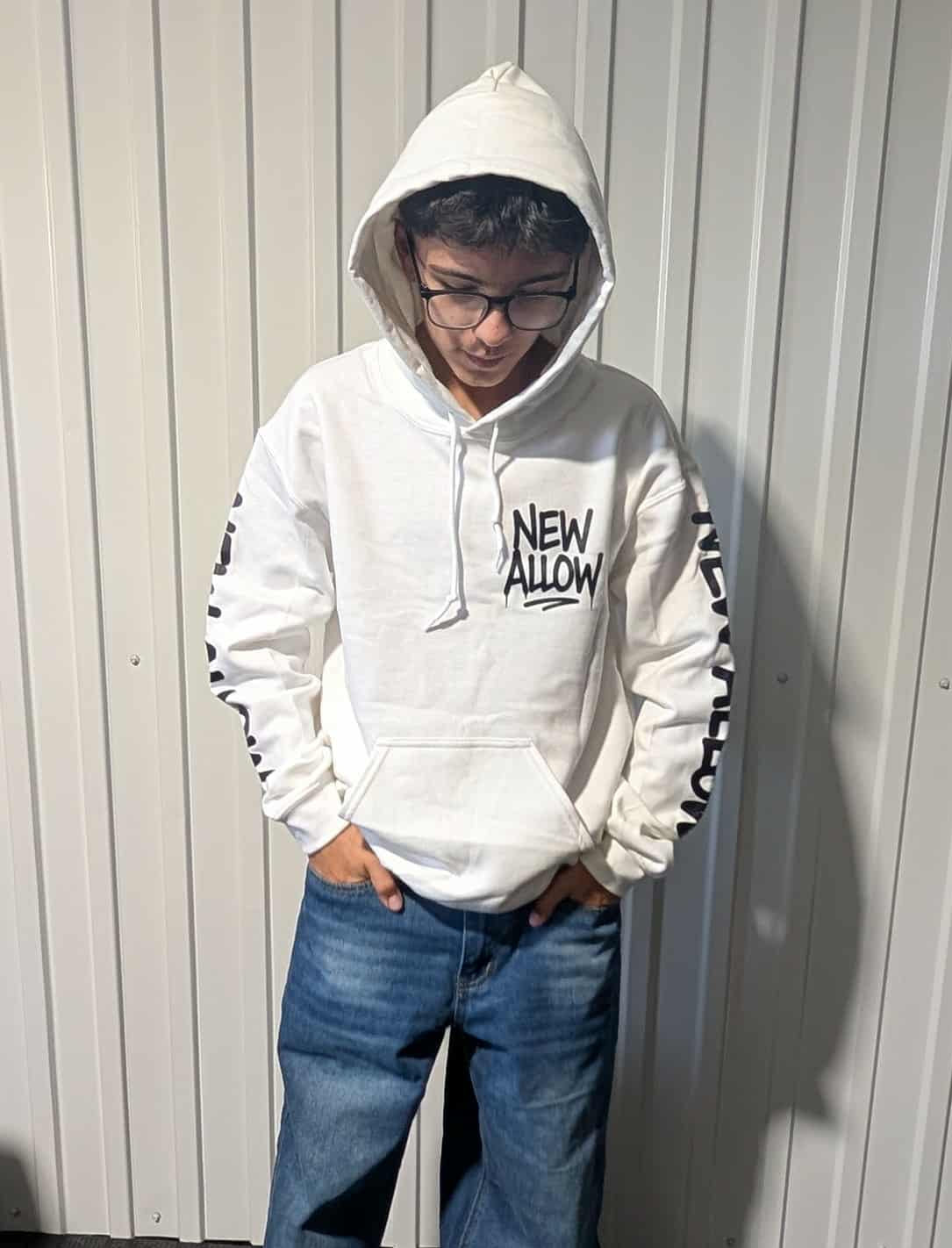 Hoodie a capuche blanc “Graff Spirit”