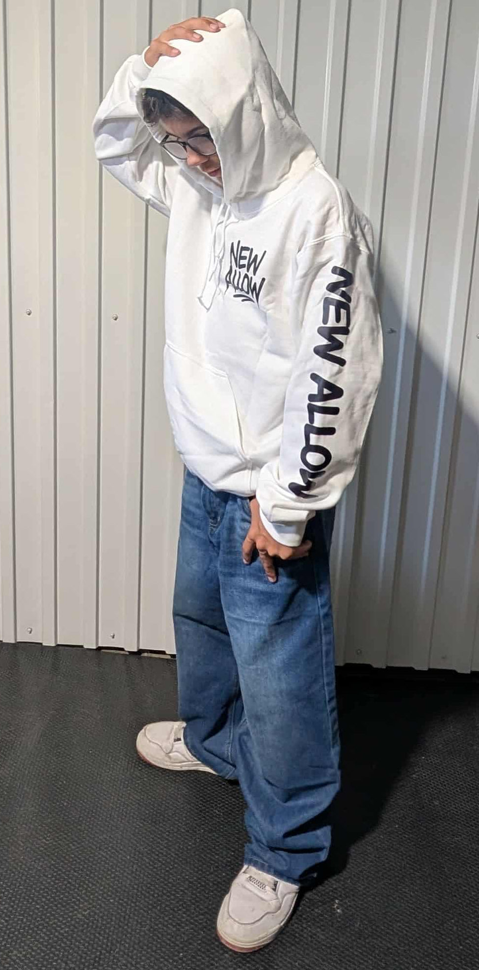 Hoodie a capuche blanc “Graff Spirit”