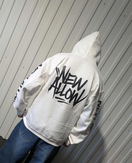 Hoodie a capuche blanc “Graff Spirit”
