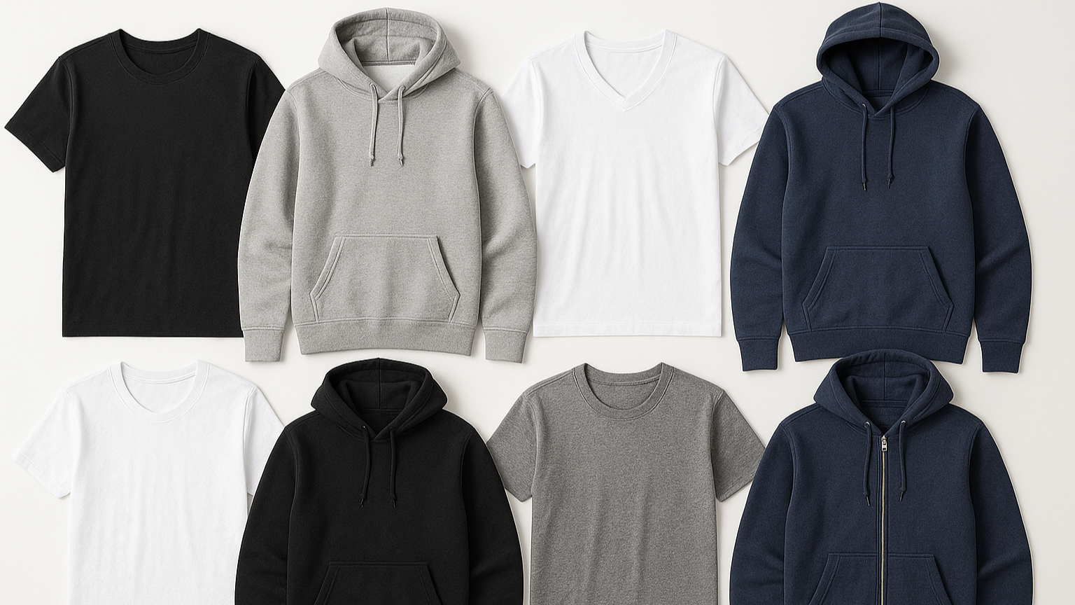 t-shirt et hoodie
