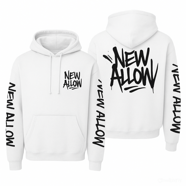 Hoodie a capuche blanc “Graff Spirit”