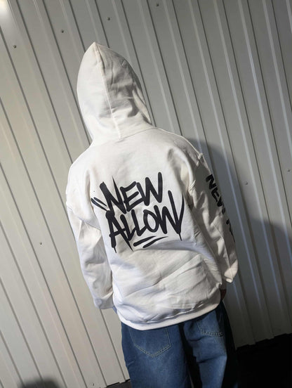 Hoodie a capuche blanc “Graff Spirit”